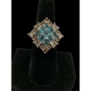14 Carat Blue Topaz Ring